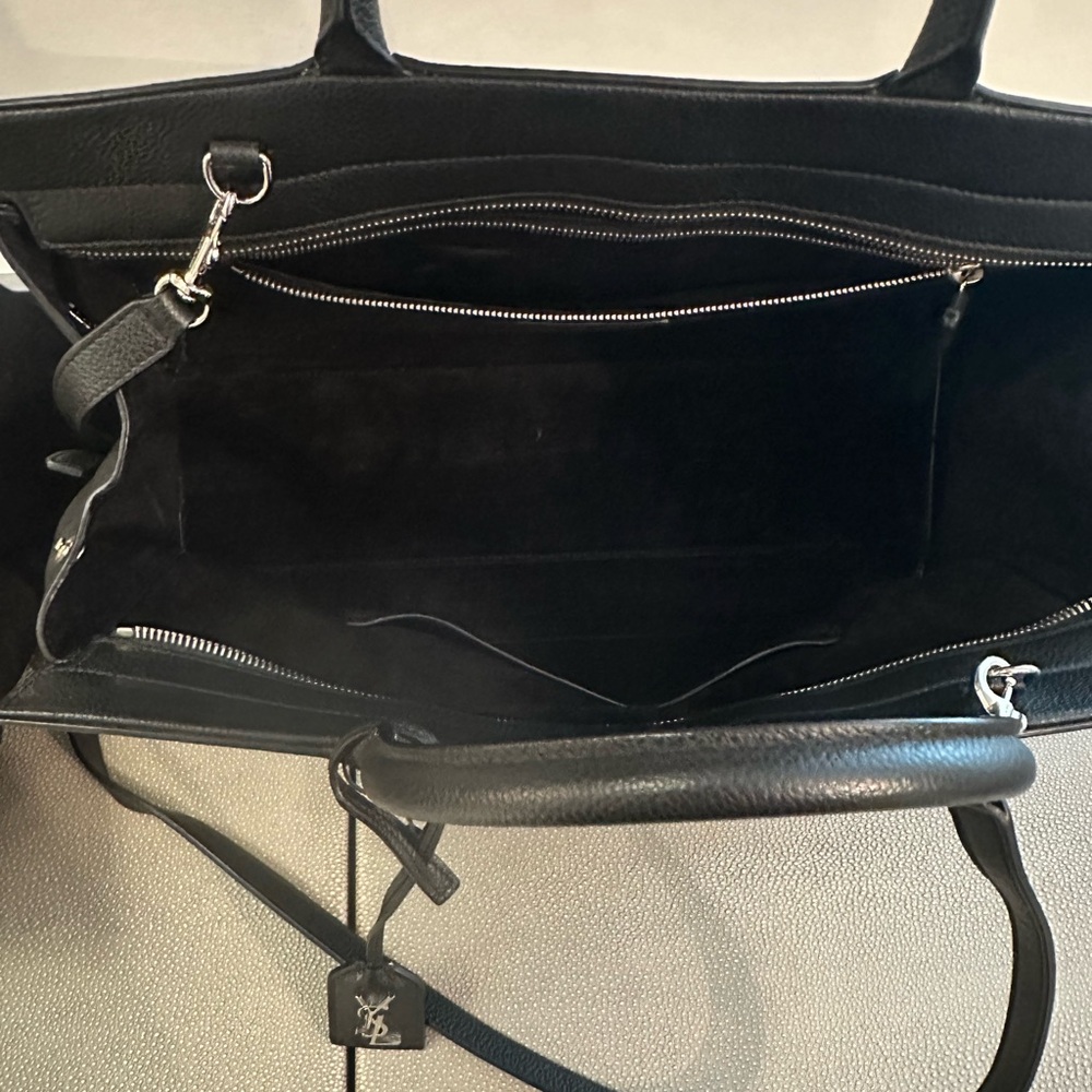 Saint Laurent (YSL) Cabas Rive Gauche black satchel - Picture 4 of 10